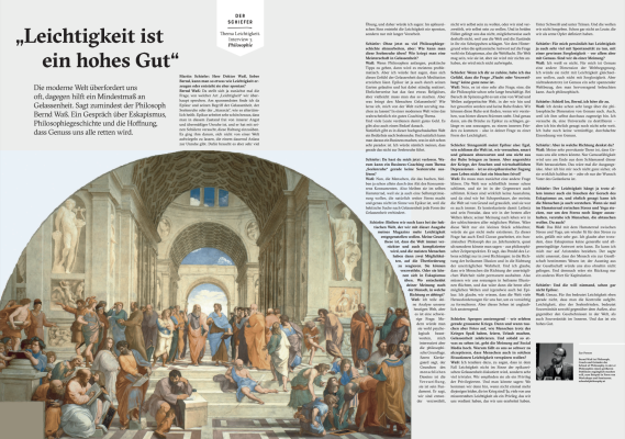 Leichtigkeit oder die Philosophie der Seelenruhe  - 